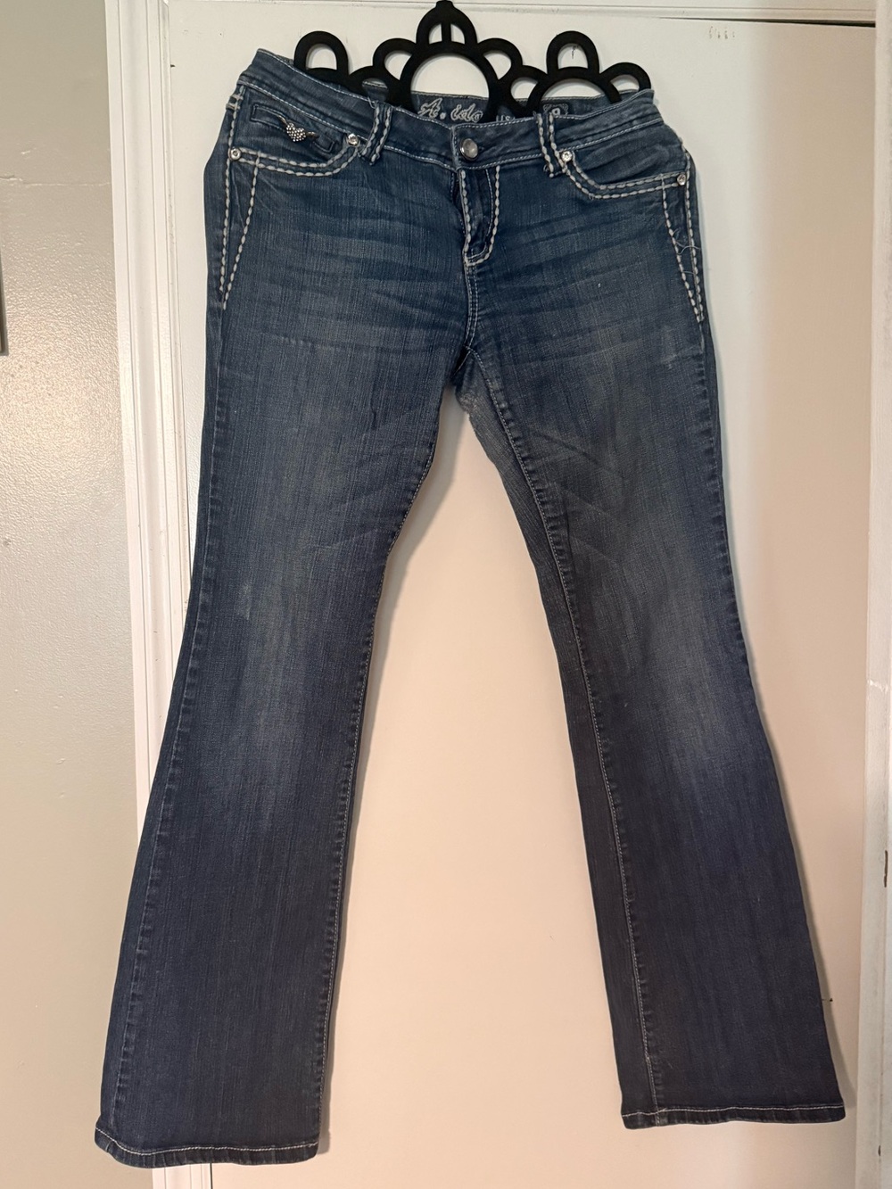 L.A. idol Women's Dark Wash Bootcut Jeans